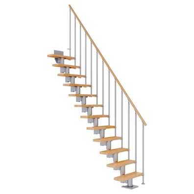 Dolle Mittelholmtreppe Dublin Gerade aus Buche lackiert 71 cm breit fuer GH 240–29