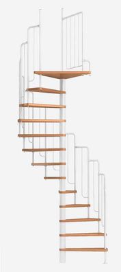 Dolle Spindeltreppe Barcelona bis 291cm Geschosshoehe pulverbeschichteten Metall UK