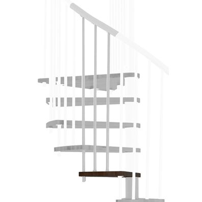 Minka Hoehenerweiterung fuer Spiral Effect 120cm Durchmesser Walnuss Weis