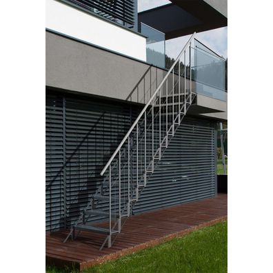 Minka Sun Step 1 Stufe gerade Stahltreppe fuer den Ausenbereich