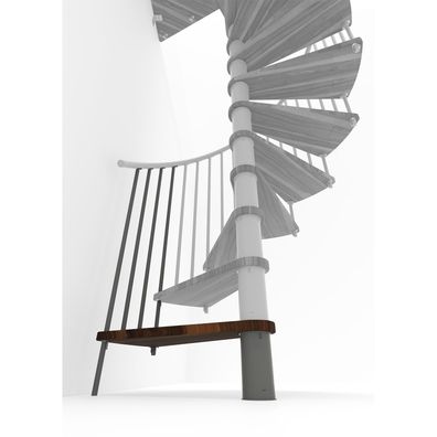 Minka Hoehenerweiterung fuer Spiral Smart 120cm Durchmesser Walnuss Grau