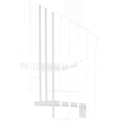 Minka Hoehenerweiterung fuer Rondo Zink Color 140cm Durchmesser Weis