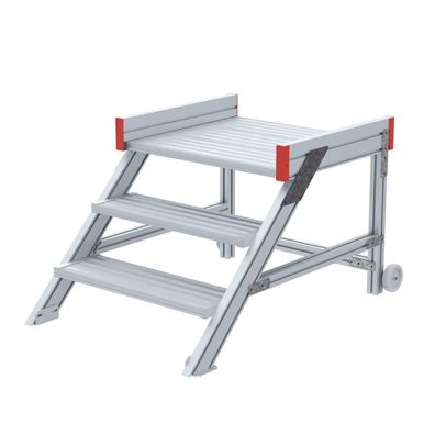 Euroline 514 Anstieg 45EUR 800mm Stufenbreite 3 Stufen Alu gerieft