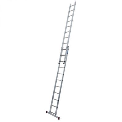 Krause Corda Aluminium-Schiebeleiter 2x8 Sprossen 2-teilig