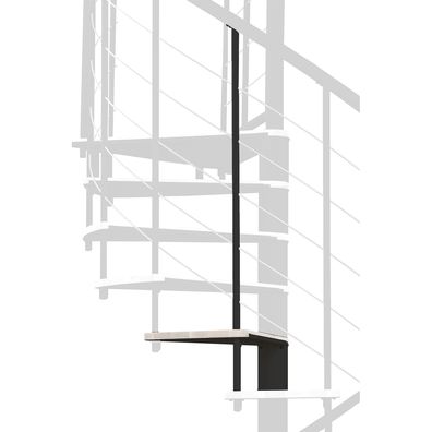 Minka Hoehenerweiterung fuer Fusion 160cm Durchmesser Weis Schwarz