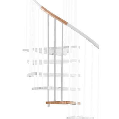Minka Hoehenerweiterung fuer Spiral Wood 160cm Durchmesser Buche Weis