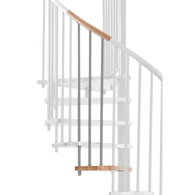 Minka Hoehenerweiterung fuer Spiral Wood 160cm Durchmesser Buche Grau