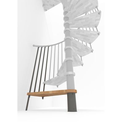 Minka Hoehenerweiterung fuer Spiral Smart 140cm Durchmesser Buche Grau