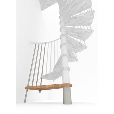 Minka Hoehenerweiterung fuer Spiral Smart 100cm Durchmesser Buche Weis