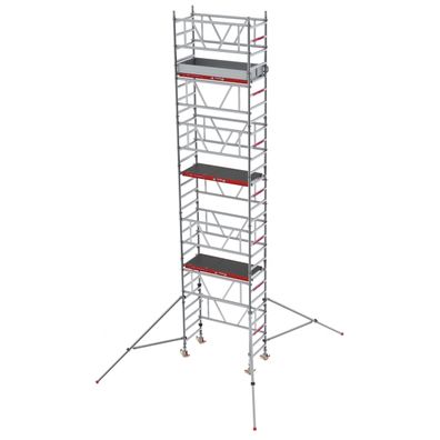 Altrex MiTower PLUS Fahrgeruest 1-Person-Aufbau Aluminium mit breiter Holz-Plattform
