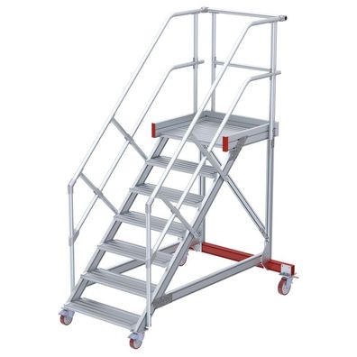 Euroline 513 Wartungsbuehne 45EUR 800mm Stufenbreite 7 Stufen Alu gerieft
