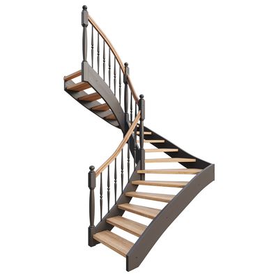 Dolle Geschosstreppe Estoril Geradelaufend 234-260cm GH Kiefer versiegelt Gelaender