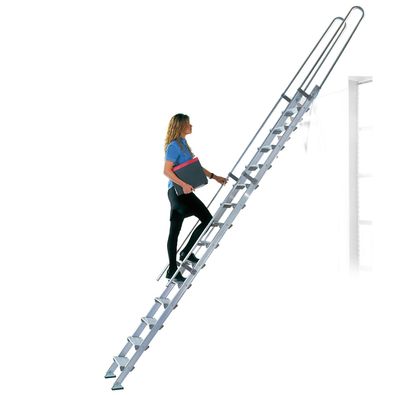 Facal S15/25 Regaleinhaengeleiter ohne Traverse Aluminium S600 10 Stufen
