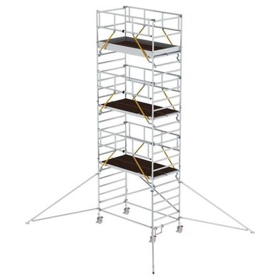 MUNK Rollgeruest SG mit Doppelplattform 1,35x2,45m und Ausleger 8,43m AH