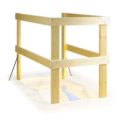 Dolle Lukenschutzgelaender aus Holz passend fuer alu-top