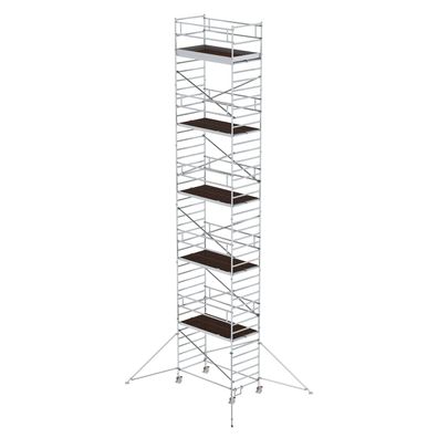 MUNK Rollgeruest mit Doppelplattform 2,45x1,80m Plattform 13,35m AH