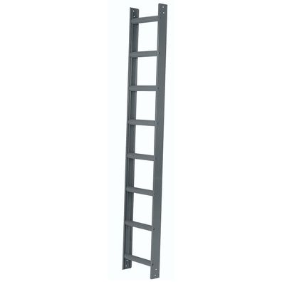 Iller Aluminium Dachleiter mit hochwertiger Pulverbeschichtung 12 Sprossen Alu Blank