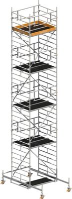 Layher Rollgeruest Uni Kompakt P2 Safety Plus mit Doppelgelaender 10,38m AH