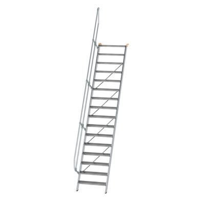 MUNK Treppe 60EUR inkl. einen Handlauf, 800mm Stufenbreite, 16 Stufen
