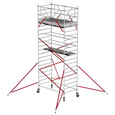 Altrex Fahrgeruest RS Tower 52 Aluminium mit Holz-Plattform 7,20m AH 1,35x1,85m