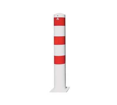 Schake Stahlrohrpoller ortsfest aus Stahlrohr verzinkt Ø273x5,0mm weis beschichtet
