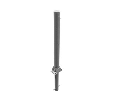 Schake Absperrpfosten umlegbar zum Einbetonieren aus Stahlrohr verzinkt Ø76x2,5mm m