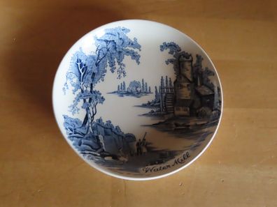 kleiner Teller Zierteller blau Johnson Bros England Water Mill ca. 11cm Ø