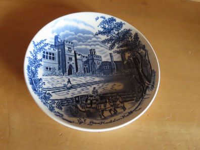 kleiner Teller Zierteller blau Johnson Bros England Haddon Hall ca. 11cm Ø