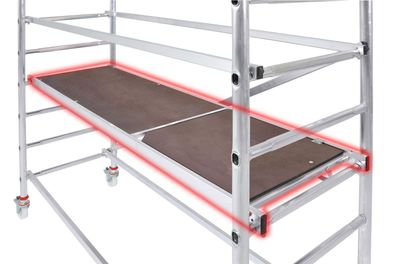 Hymer Einzelteil Geruest Buehne mit Durchstiegsklappe 2,95x0,65m 21,2kg