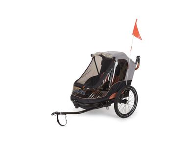 BOBIKE Kinderanhänger Trailer & Stroller Alu grau / blau