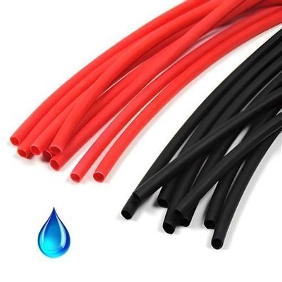 10 Stuck Schrumpfschlauche 3.2mm mit Kleber 1m Rot Off-Road
