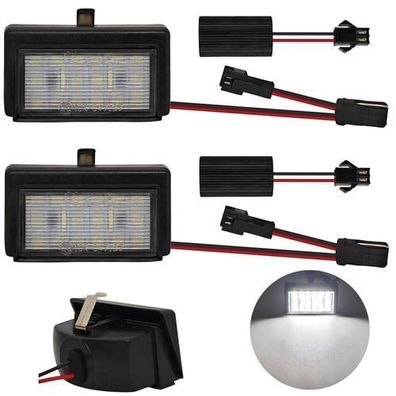 2 LED-Kennzeichenleuchten kompatibel mit Mercedes ML, GL, Smart Roadster Off-Road