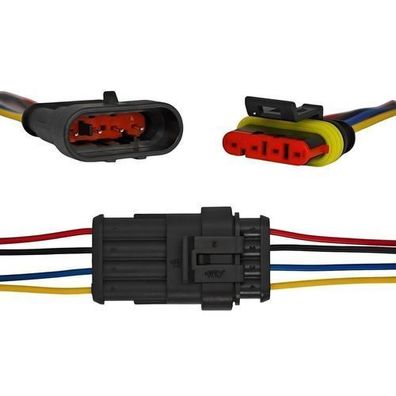 2 Stuck Superseal 4-poliger wasserdichter Stecker Off-Road