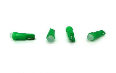 10 Stuck T5 LED Gluhbirne W1.2W 12V 50lm Grun Off-Road