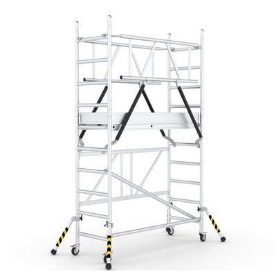 ABS Klapp-Roll-Arbeitsbuehne mit 3,86m Arbeitshoehe