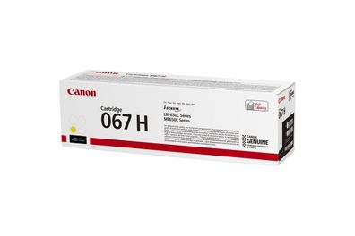 Canon 067H Y (Yellow) Original Toner Cartridge GELB (5103C002) 2350 Seiten
