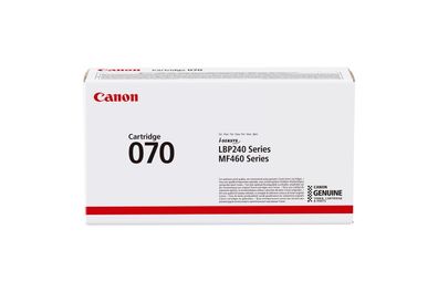 Canon 070 BK (Black) Original Toner Cartridge Schwarz (5639C002) 3000 Seiten