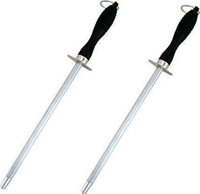 2x Messerschärfer 31cm Wetzstahl - Abziehstahl Set