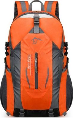 Rucksack große Kapazität Orange - Sport Reisen Wandern Schulrucksack