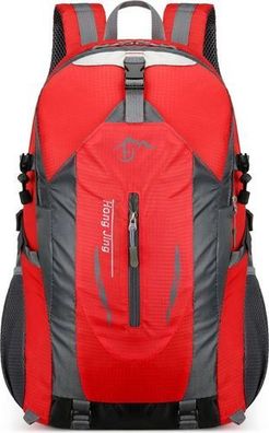 Rucksack große Kapazität Rot - Sport Reisen Schulrucksack