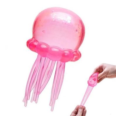 Quallen Squishy Glitzer Rosa - Stressball sensorisch