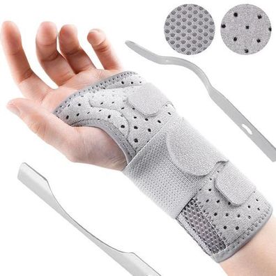 Handgelenkbandage mit Metallschiene rechts - Karpaltunnel Stütze