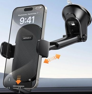 Handyhalterung Auto Saugnapf Premium - Windschutzscheibe kompatibel