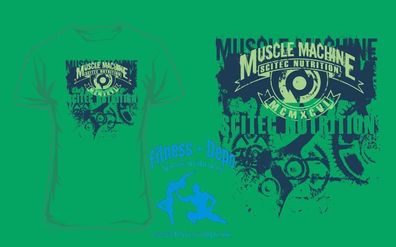 Scitec Nutrition T-Shirt Muscle Machine Green