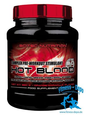 Scitec Nutrition Hot Blood 3.0 820g (39,63€/ kg) + Bonus