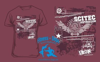 Scitec Nutrition T-Shirt Made Of Iron Burgundy