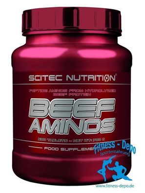 Scitec Nutrition Beef Aminos Aminosäuren - 500 Tabletten 200 Tabletten