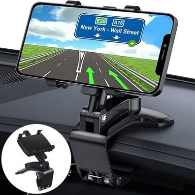 Handyhalter Armaturenbrett 360° - Auto Clip-on Sonnenblende Rückspiegel