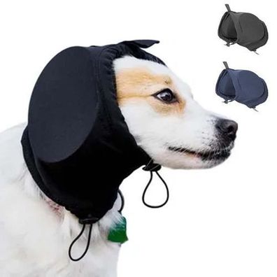 Hunde-Ohrenschützer Gr. M Schwarz - Gehörschutz Feuerwerk Donner