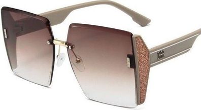 Sonnenbrille Damen Elegant Eckig Ombre Braun - One Size